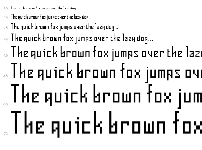 V-Insider font waterfall
